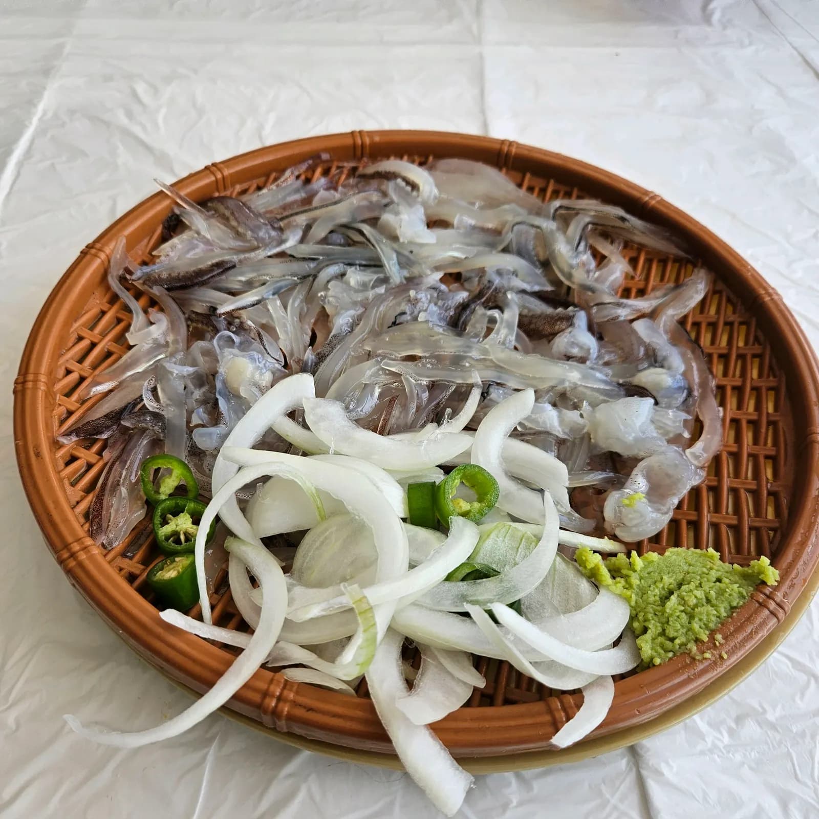 산오징어 회